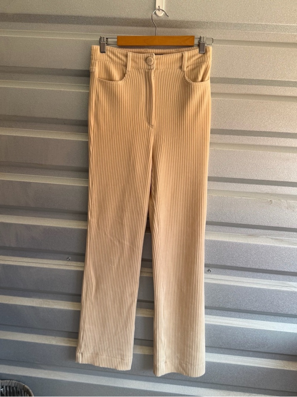 Iris Setlakwe ribbed velvet flare pant